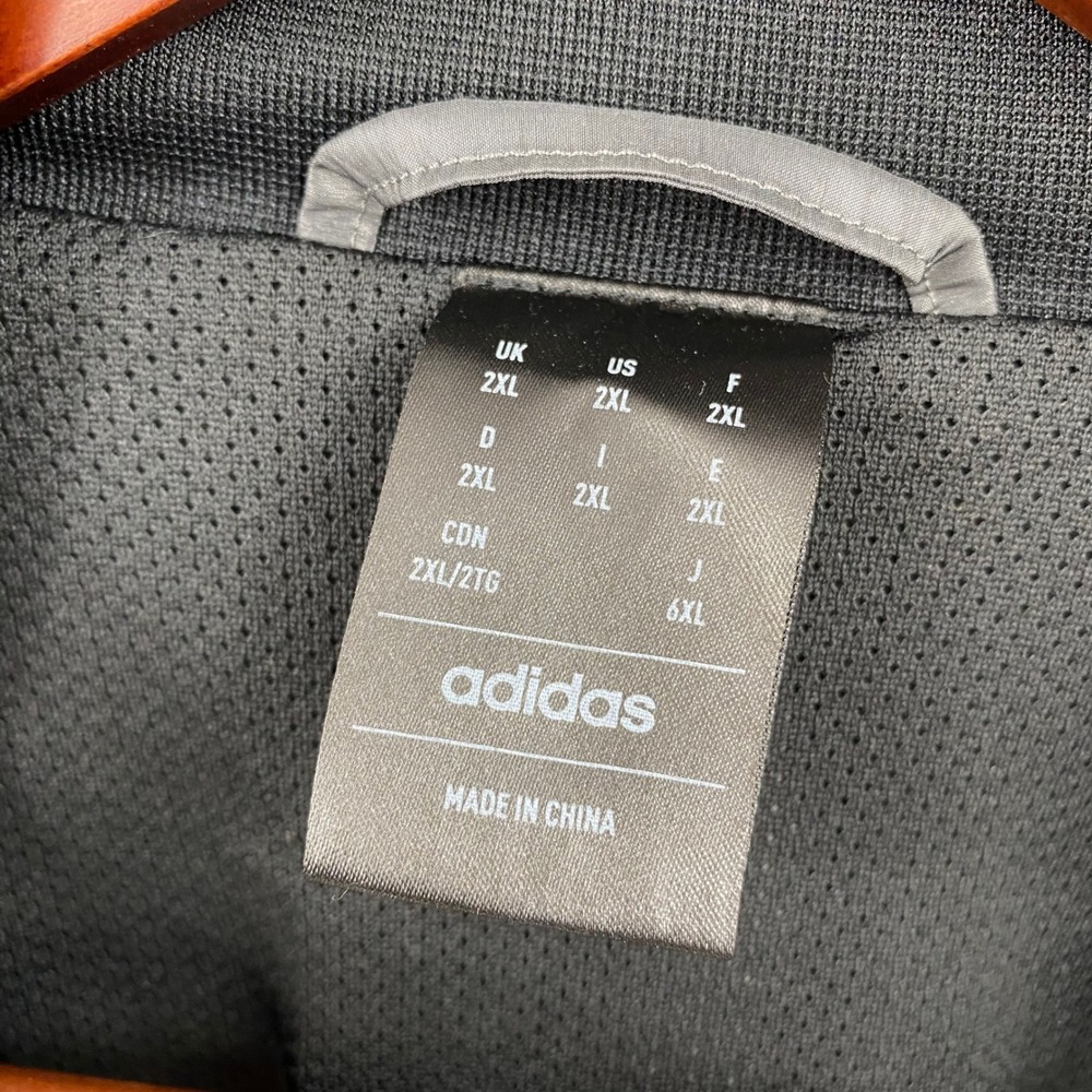 Adidas Jacketā Men's 2XL Gray Bomber Track Harden Traveler Basketball IB9432 - Picture 15 of 16